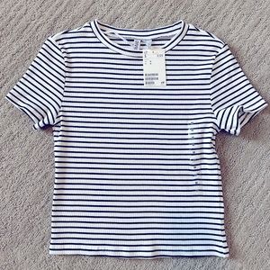 NWT Striped crop top